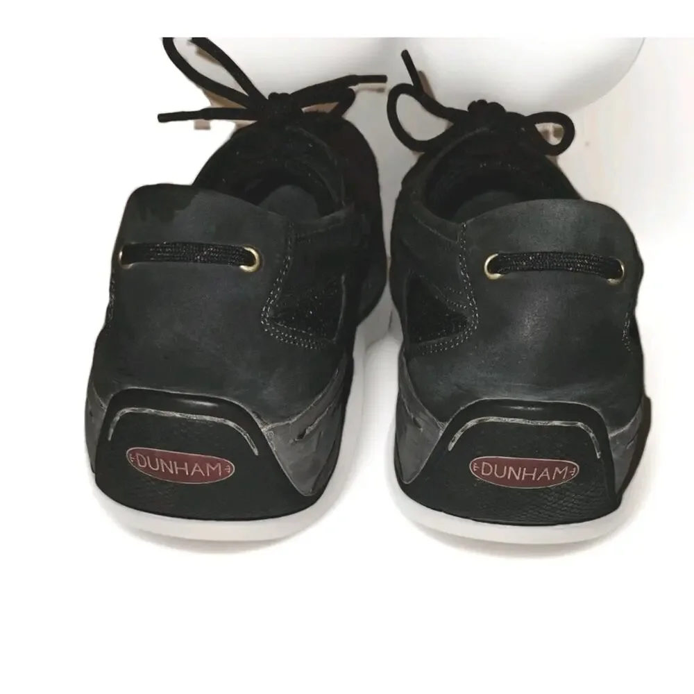Dunham Men's Captain Black Boat Shoes MCN410BK Size 15